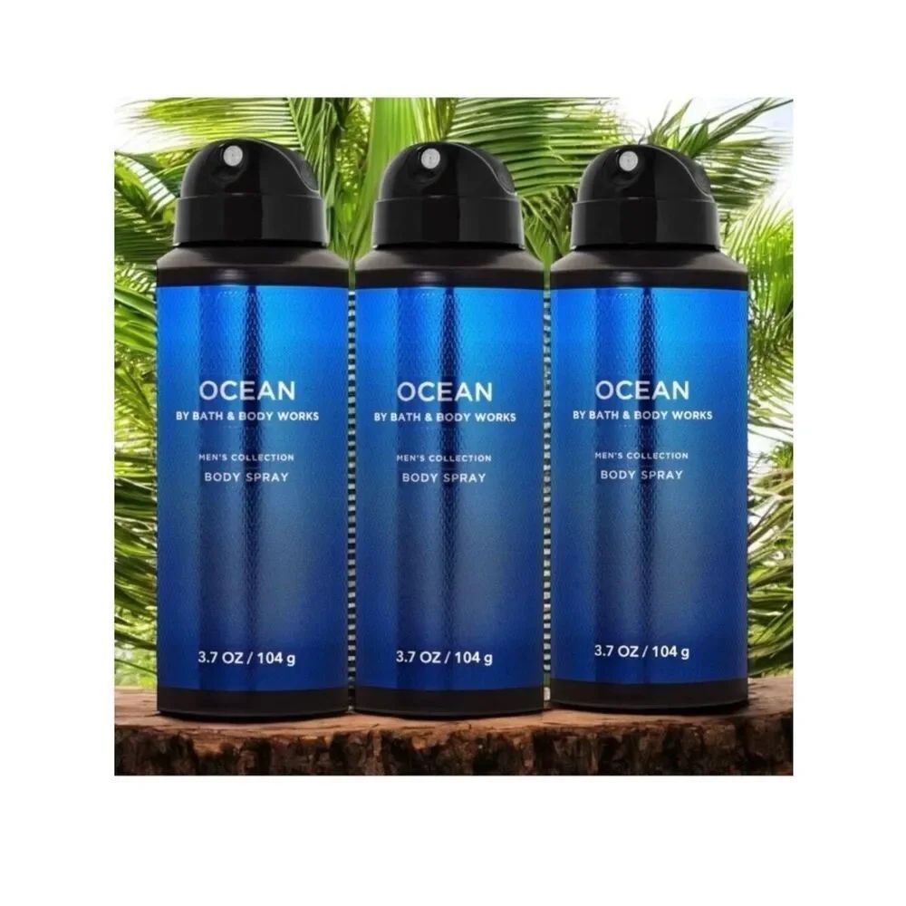 Bath & Body Works Lot of 3 OCEAN Men’s Collection Body Spray Cypress Vetiver Air